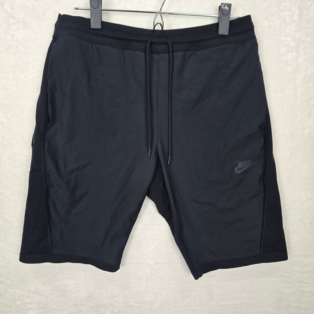 Nike Tech Knit Shorts Mens Medium Black 886180-010 Athletic Training